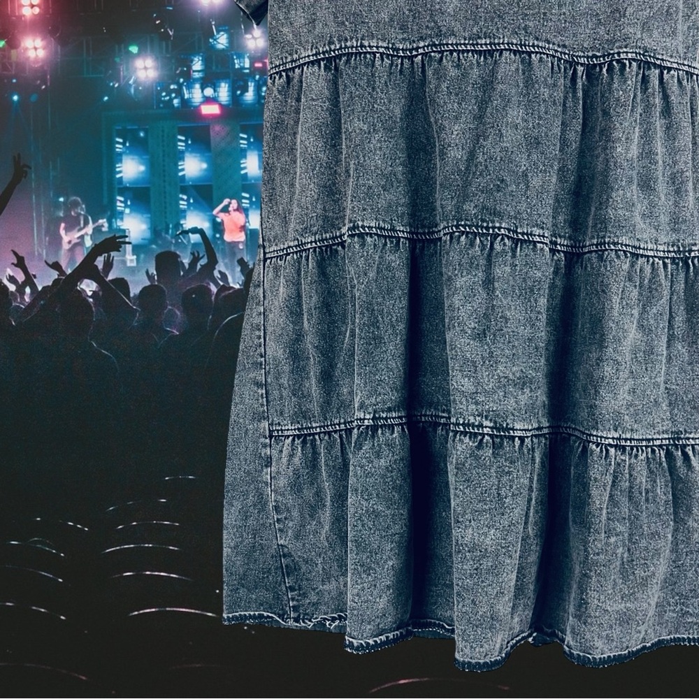 Vintage Denim Dress - Size Large - Picture 10 of 11